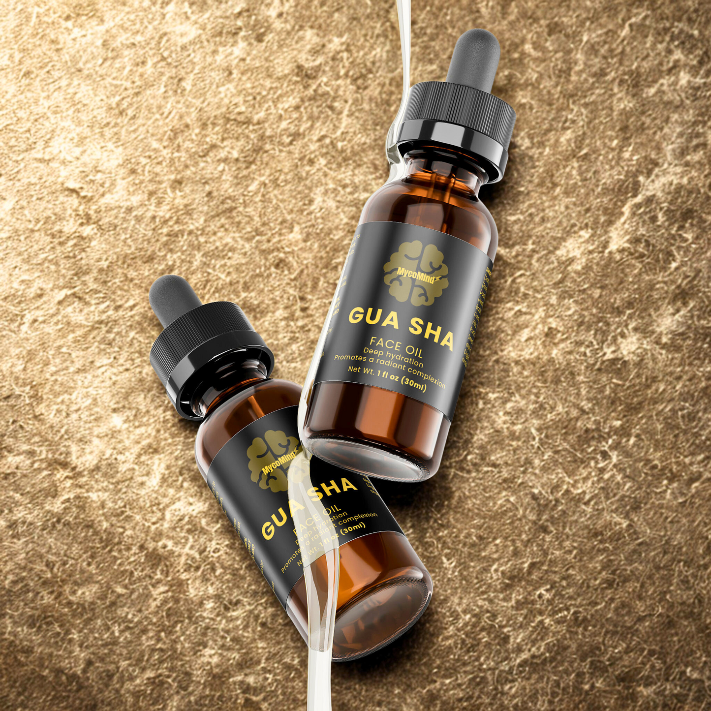 Gua Sha Face Oil – Hydrate, Firm & Radiant Skin in Weeks | Rosehip, Vitamin E & Botanical Oils | 1 fl oz (30ml) | Made in USA