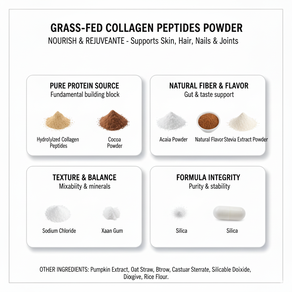 Grass-Fed Collagen Creamer – Youthful Skin, Hair & Joint Support in Weeks | Types 1 & 3 Collagen, Vanilla Flavor | 240g | Made in USA