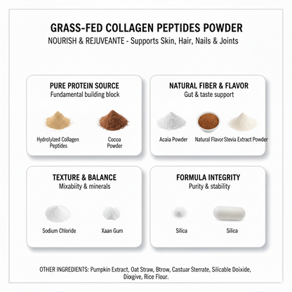 Grass-Fed Collagen Creamer – Youthful Skin, Hair & Joint Support in Weeks | Types 1 & 3 Collagen, Vanilla Flavor | 240g | Made in USA