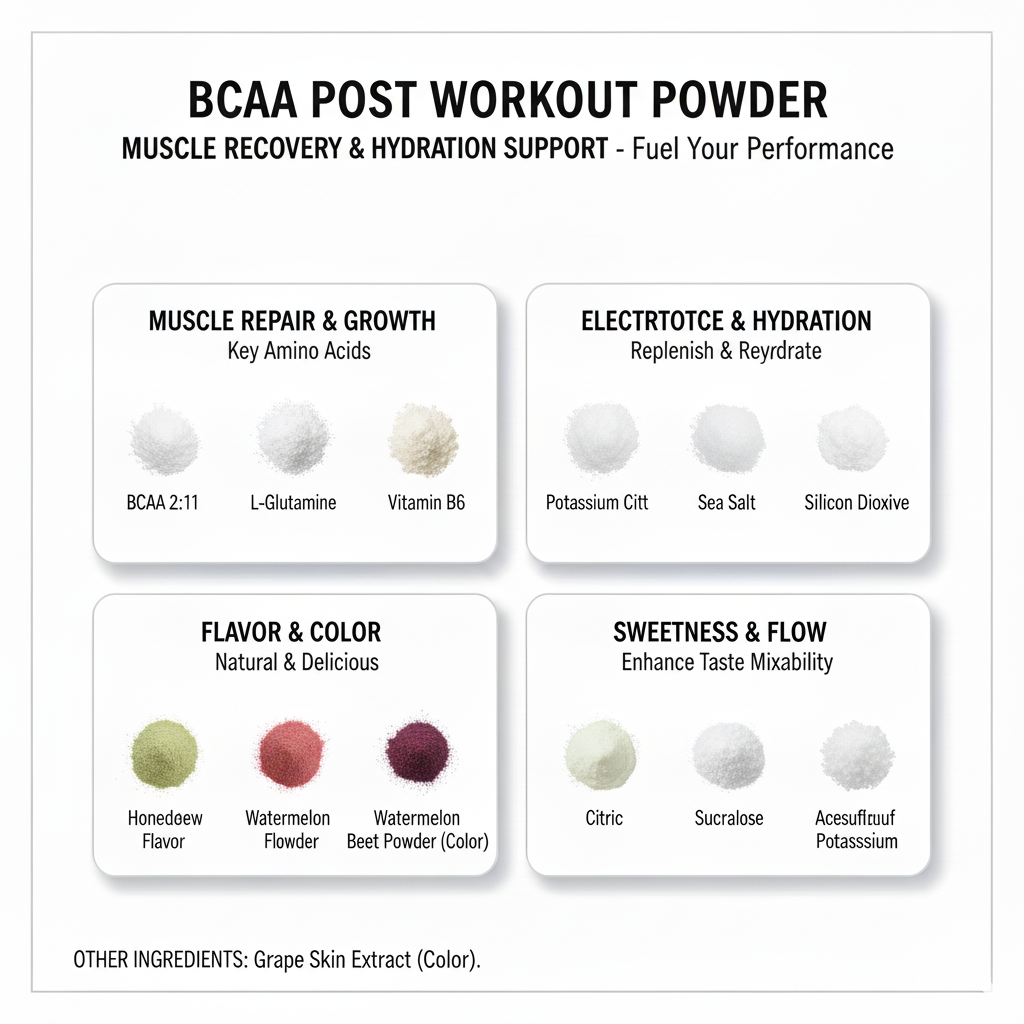 BCAA Shock Powder – Rapid Muscle Recovery & Lean Muscle Growth | 5000mg BCAAs + Glutamine, Fruit Punch Flavor | 292g | Made in USA